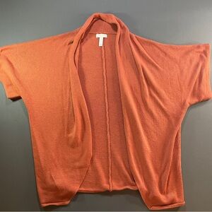 Leith Open-Front Rust Shrug